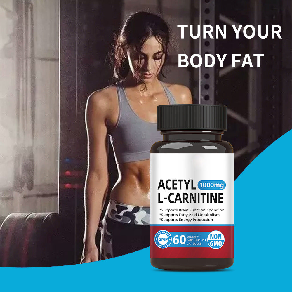 60 Comprimidos de L-Carnitina em Cápsulas (ACETIL L-CARNITINA)